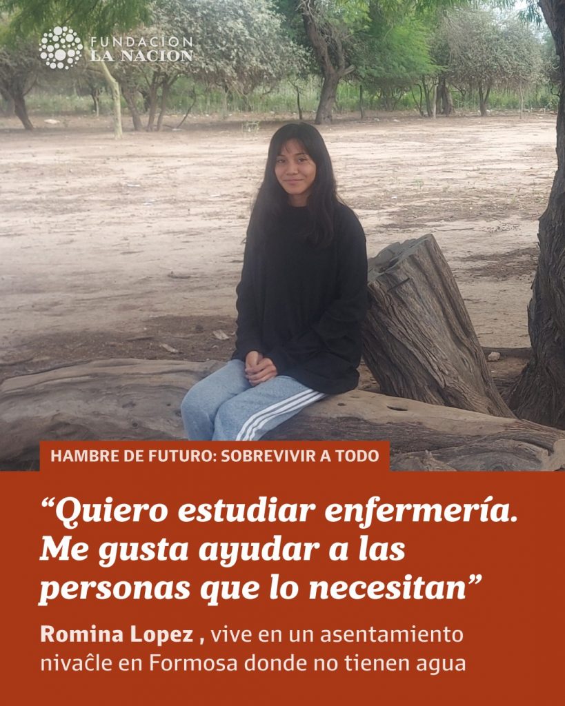 Así contaban la historia de Romina, una joven que quiere seguir estudiando para convertirse en enfermera.