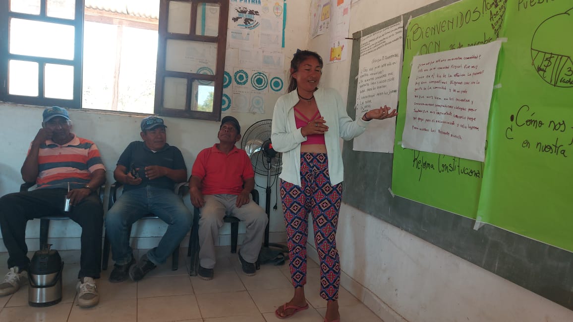 Miembros de la comunidad Nivaclé en el último encuentro OCN del año